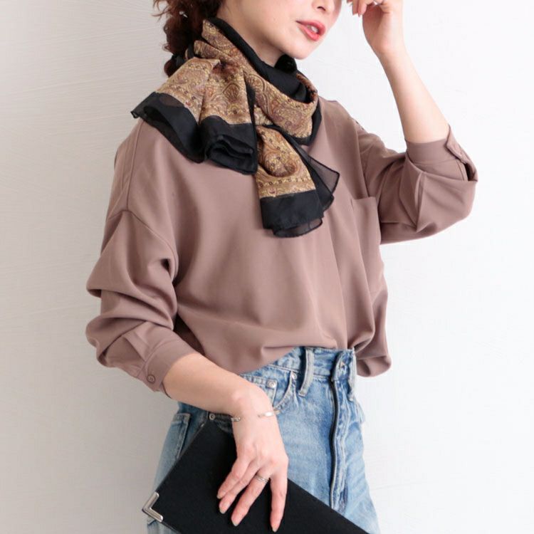 大きいサイズ レディース エスニック柄スカーフポンチョ　goldy-1258 【メール便可】