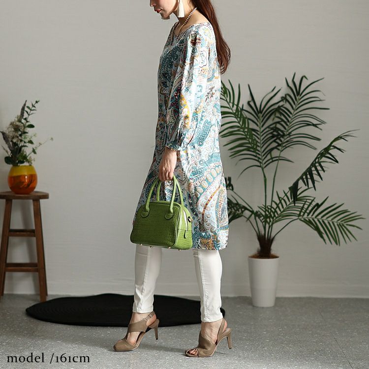 イベントセール】 大きいサイズ レディース ペイズリー柄チュニック