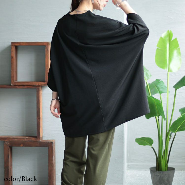 大きいサイズ レディース Vネックタックチュニック　nw-23020