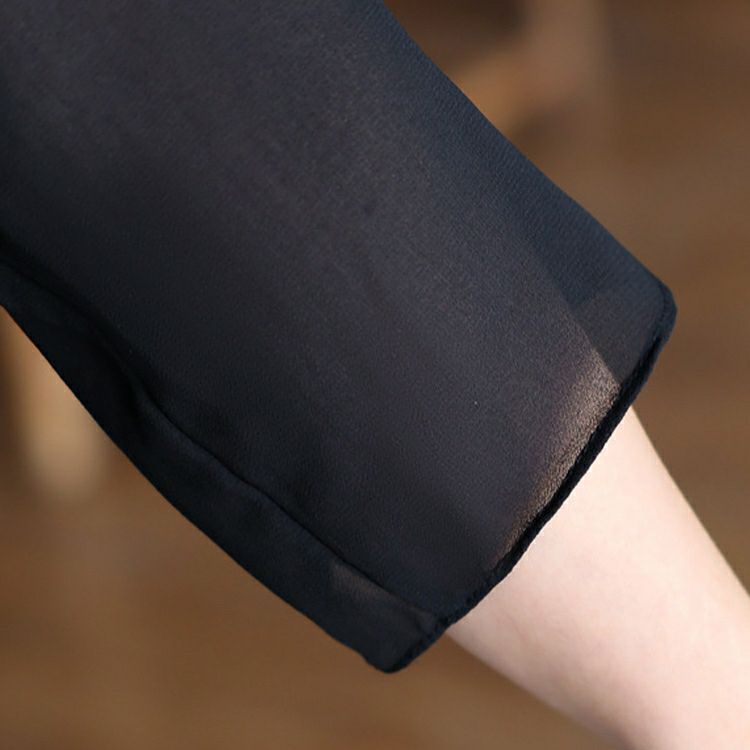 大きいサイズ レディース シフォン半袖ワンピース　goldy-1332 【メール便可】