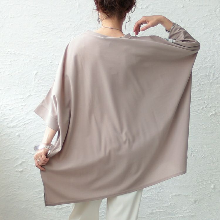 大きいサイズ レディース マーブル柄切替BIGワイドチュニック　maru-6667 【メール便可】