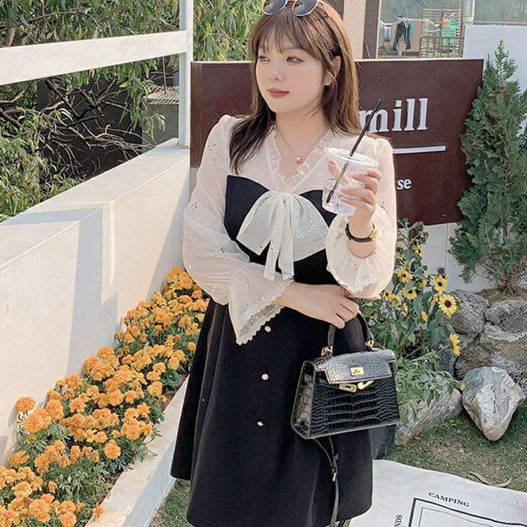 大きいサイズ レディース ラメチュールドッキングワンピース　goldy-1294 ゆうパケット可