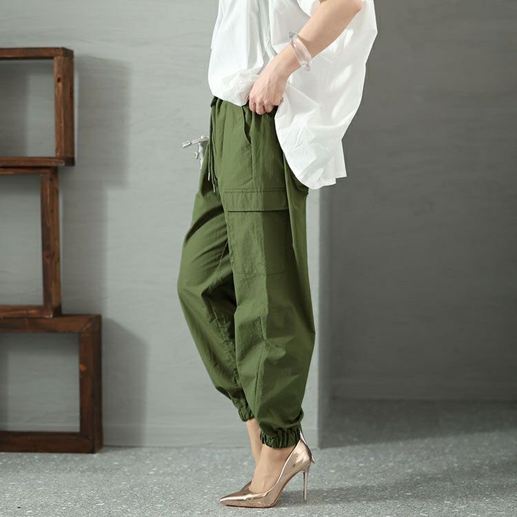 大きいサイズ レディース ドロストカーゴパンツ gold929 | 大きい