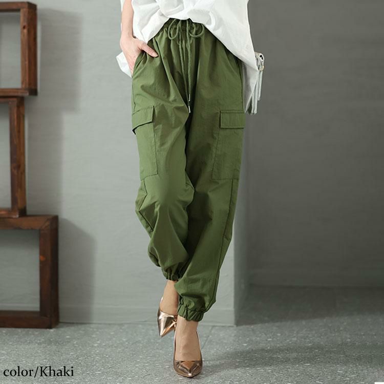 大きいサイズ レディース ドロストカーゴパンツ gold929 | 大きい