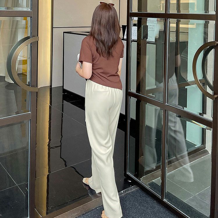 大きいサイズ レディース センターラインストレートパンツ　goldy-1323 【メール便可】