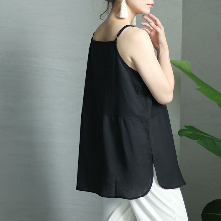 大きいサイズ レディース ロングレイヤードキャミソール　goldy-1302 【メール便可】