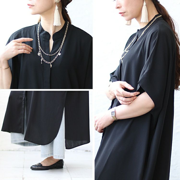 大きいサイズ レディース キーネックドルマンスリーブジャケット　nw-23027