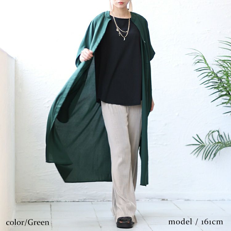 大きいサイズ レディース キーネックドルマンスリーブジャケット　nw-23027