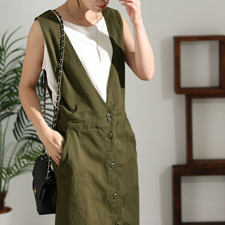 大きいサイズ レディース フロントボタンジャンパーツイルスカート　wc-0251