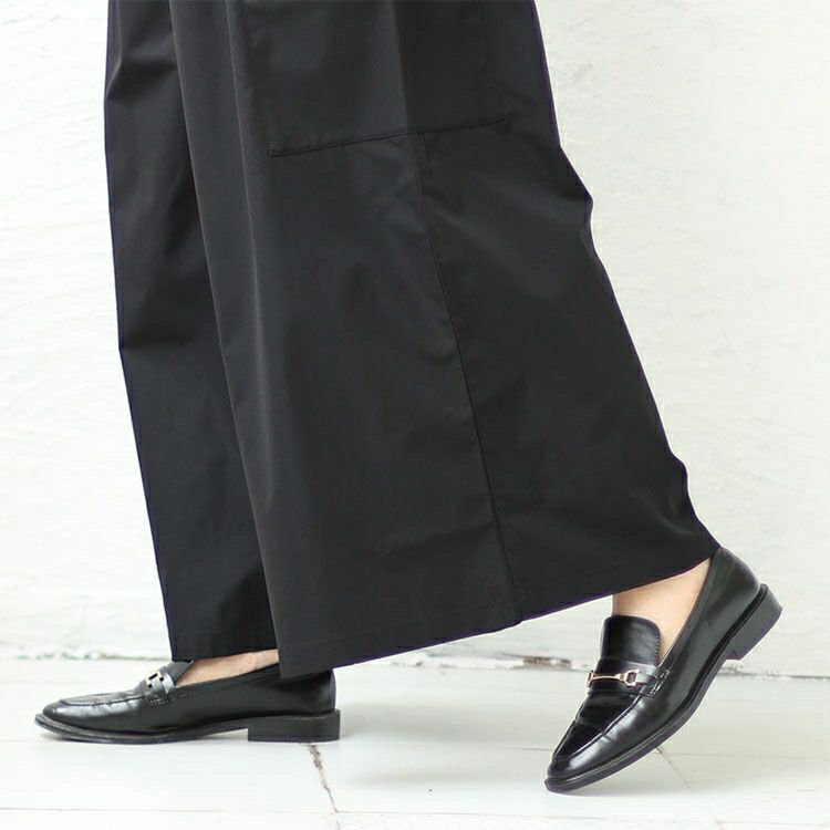 大きいサイズ レディース サイドポケットフロントタックワイドパンツ　sw-0560