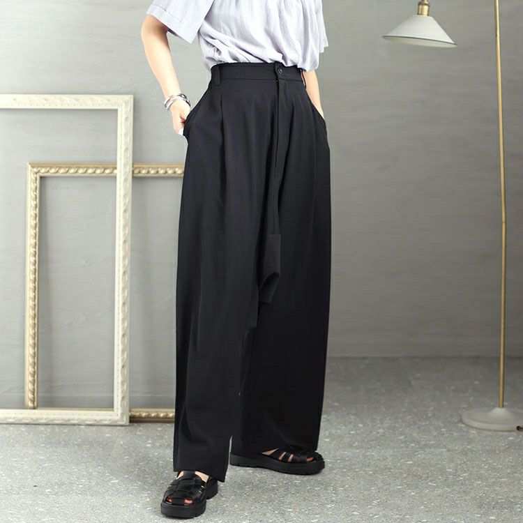 大きいサイズ レディース ウエストゴムサルエルパンツ sw-0563