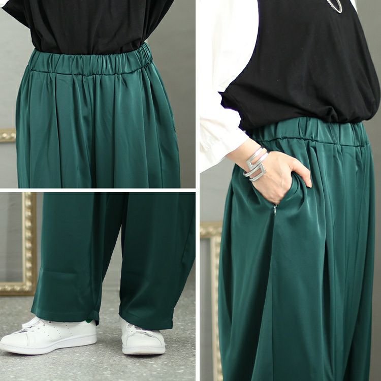 大きいサイズ レディース ウエストタックパンツ　nw-23030