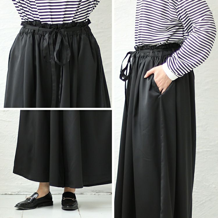 大きいサイズ レディース ウエストフリルギャザーパンツ　nw-23028