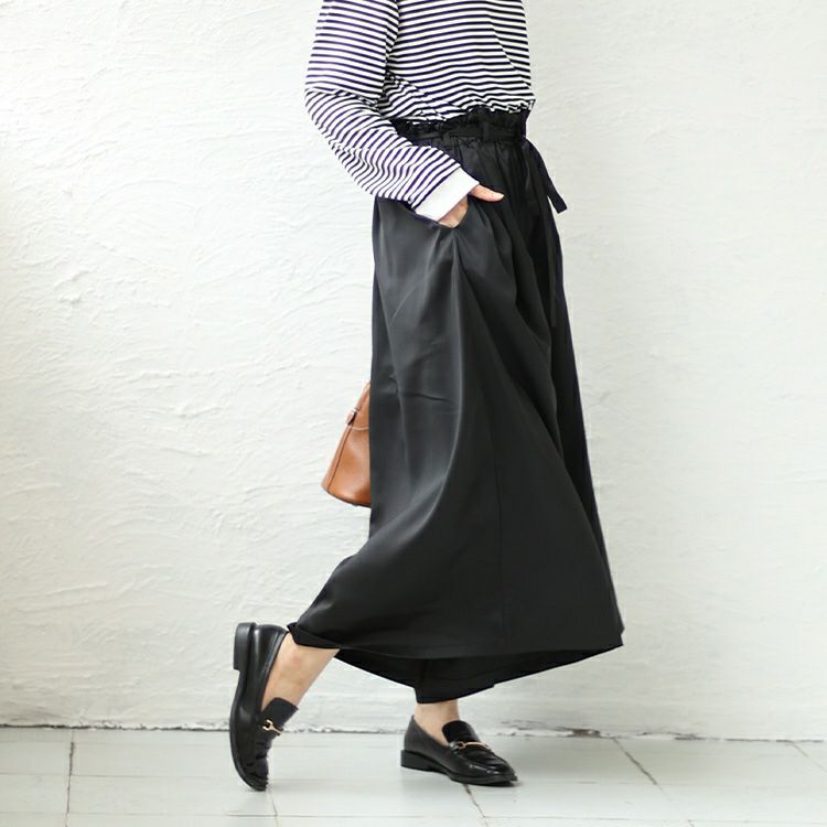 大きいサイズ レディース ウエストフリルギャザーパンツ nw-23028