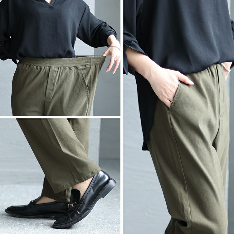 大きいサイズ レディース ゆるっとラクパンツ　cpdai-658093