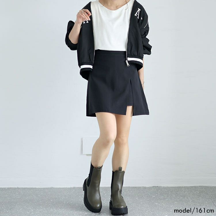 大きいサイズ レディース スカート風ショートパンツ　goldy-1373 【メール便可】