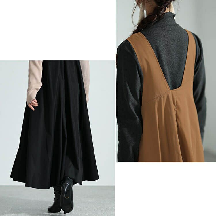 大きいサイズ レディース フレアジャンパースカート　nw-23034