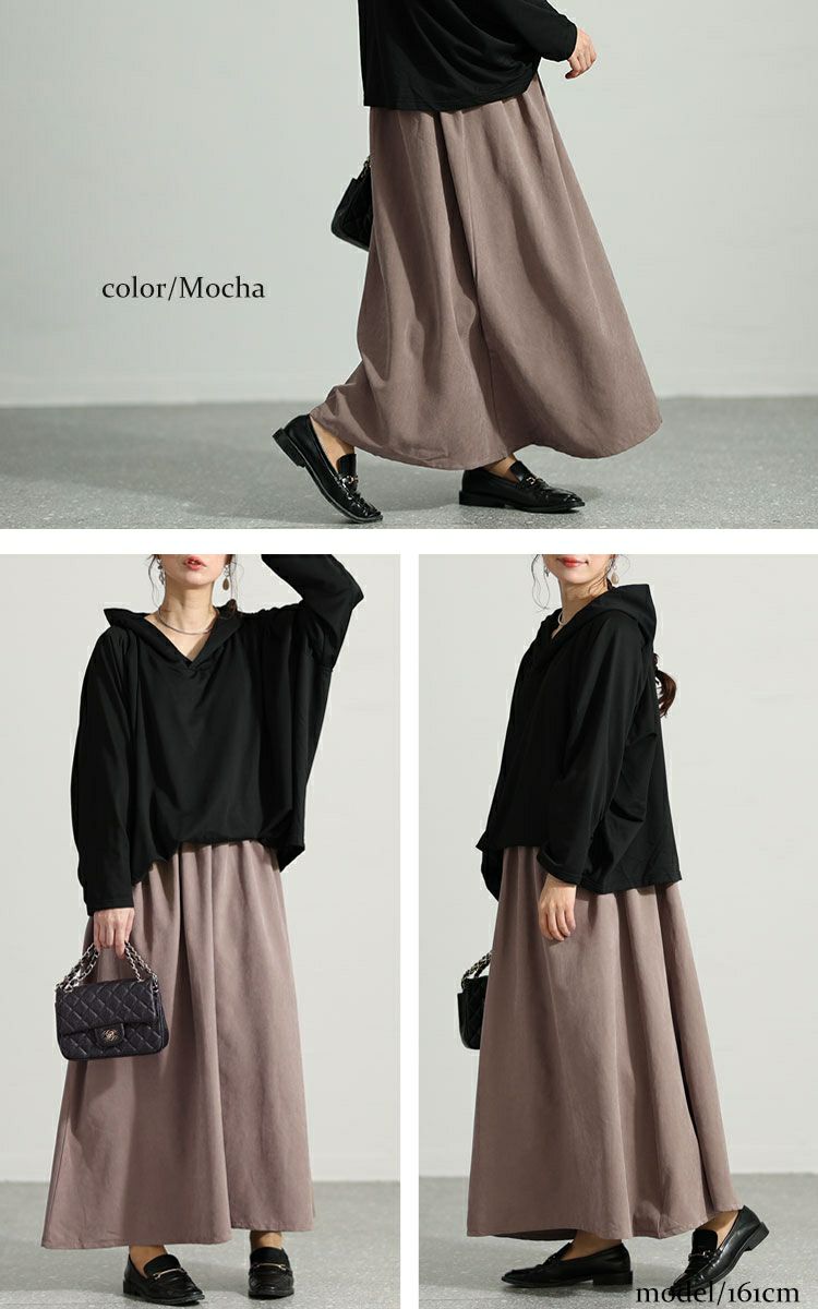 大きいサイズ レディース フード付きドルマン袖ドッキングワンピース　sw-0574