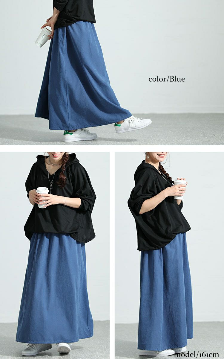 大きいサイズ レディース フード付きドルマン袖ドッキングワンピース　sw-0574