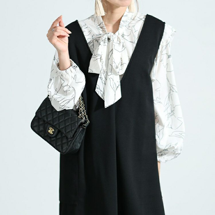 大きいサイズ レディース サイドポケット付きジャンパースカート　cast-5536021