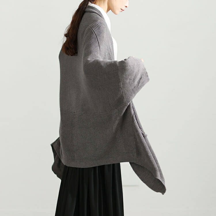 大きいサイズ レディース 上下2wayドルマンニットカーディガン　maru-6647