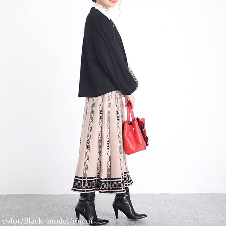 大きいサイズ レディース ドットチュールスリーブスムースジャケット　maru-6712