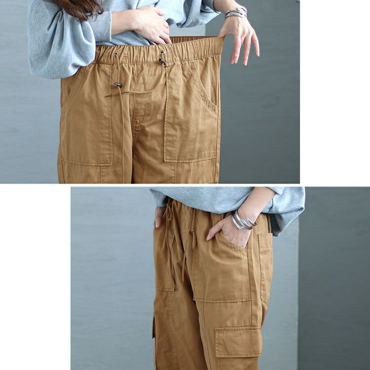 大きいサイズ レディース 裾絞りカーゴパンツ　wc-0347