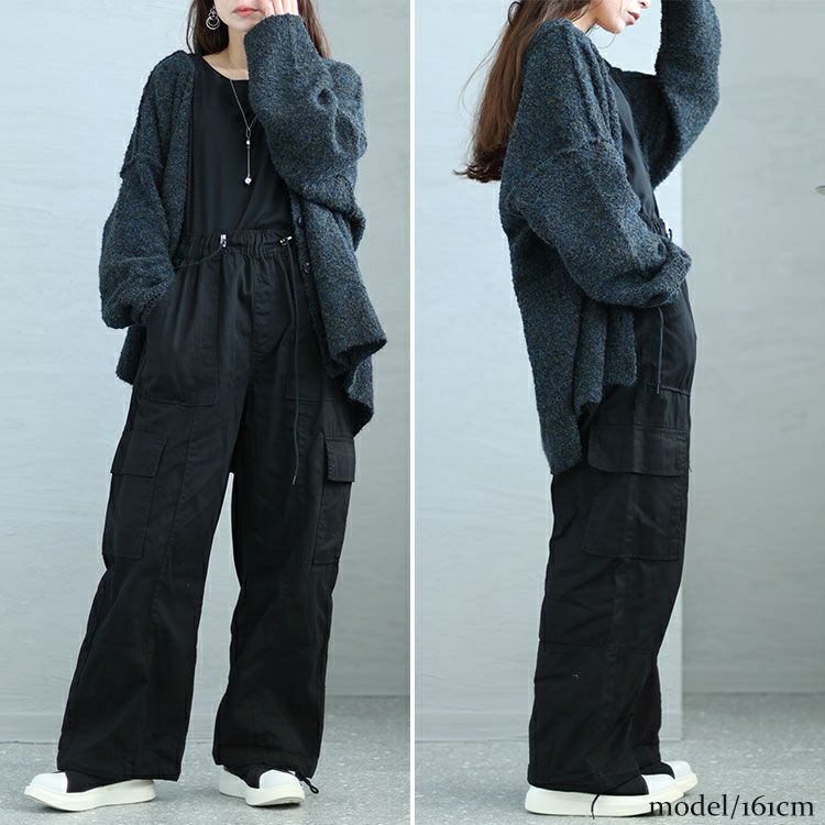 大きいサイズ レディース 裾絞りカーゴパンツ　wc-0347