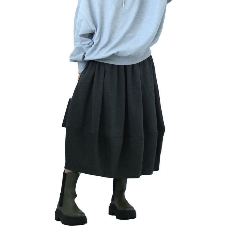 大きいサイズ レディース 裏シャギーバルーンスカート sw-0569