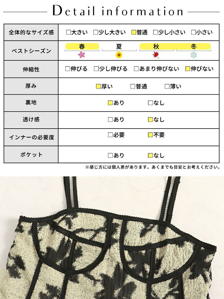 大きいサイズ レディース 花柄キャミソールワンピース　goldy-1379