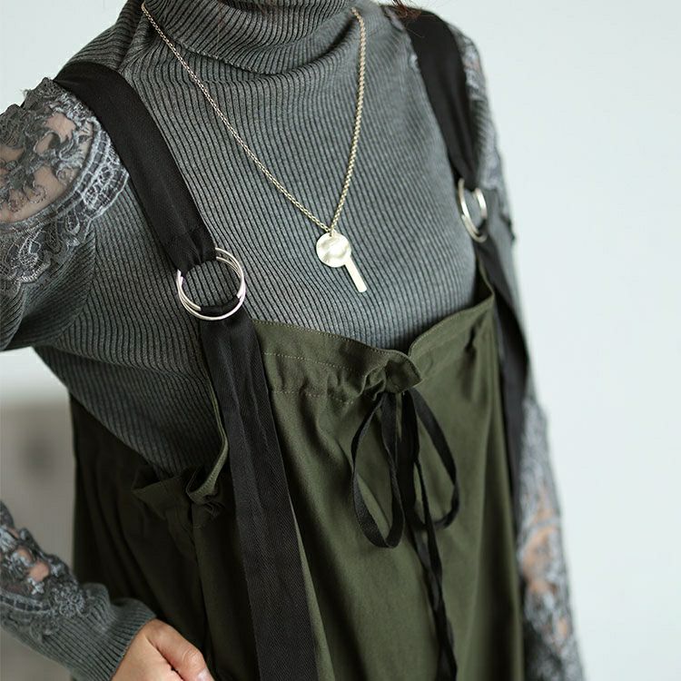 大きいサイズ レディース 胸元ギャザーワイドサロペット　jps010