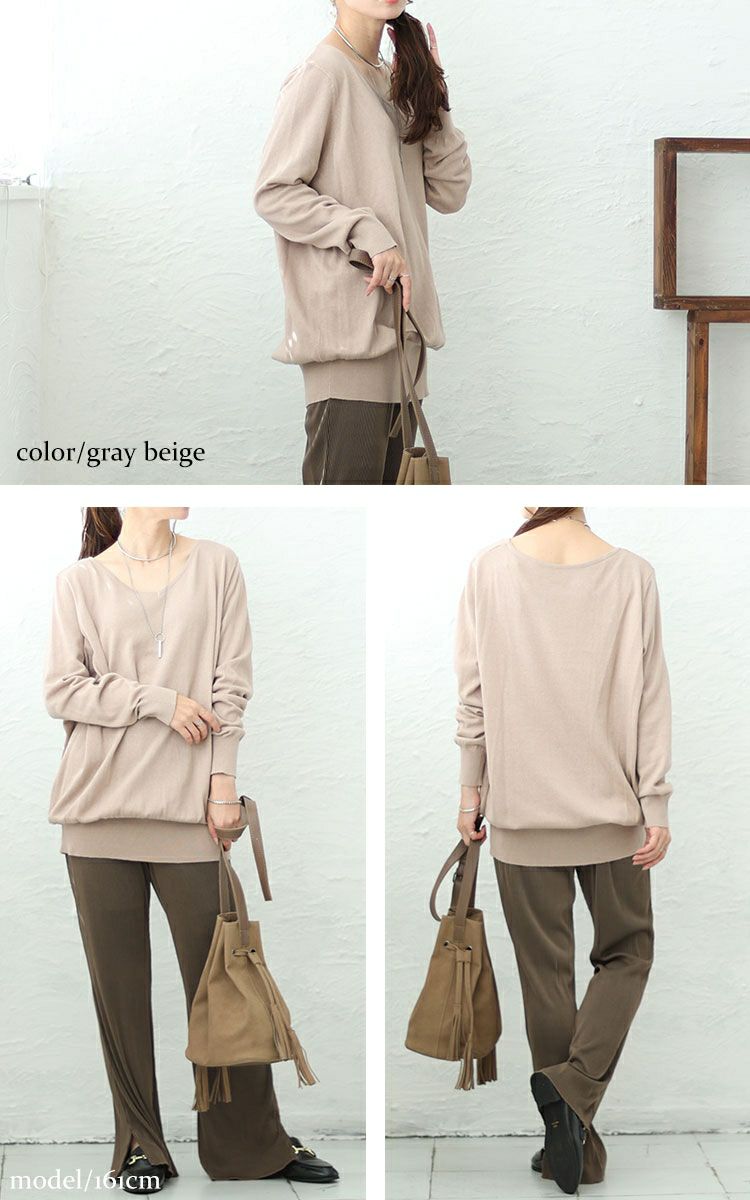 大きいサイズ レディース Vネックドルマンニット　wn-0003 【メール便可】