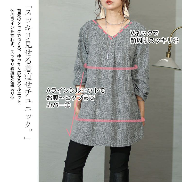 【ほぼ未使用 大きいサイズ】EIKO KONDO 総柄 メッシュ チュニック 大きいサイズ レディース フロントタックポケット付きチュニック cast