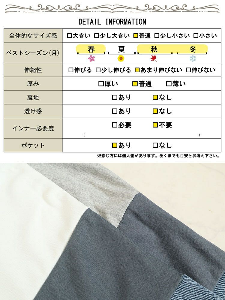 大きいサイズ レディース デニムミックスパーカー　goldy-1408