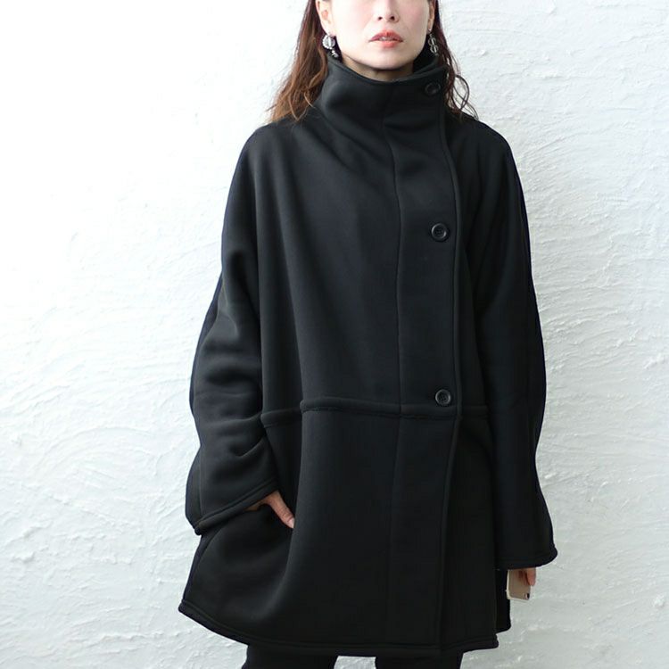 大きいサイズ レディース 裏ボアスタンドカラー軽量ジャケット　sw-0586