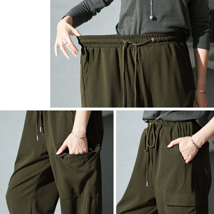 大きいサイズ レディース カットカーゴパンツ　sada-6895