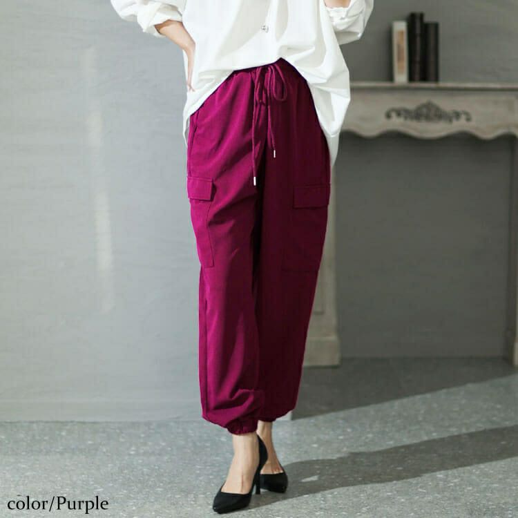 大きいサイズ レディース カットカーゴパンツ　sada-6895