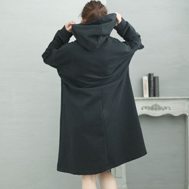 大きいサイズ レディース ハーフジップチュニックワンピース　goldy-1426