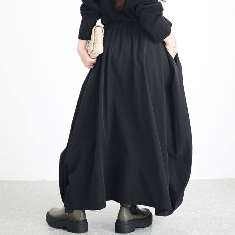 大きいサイズ レディース タック入り変形スカート sw-0583 | 大きい