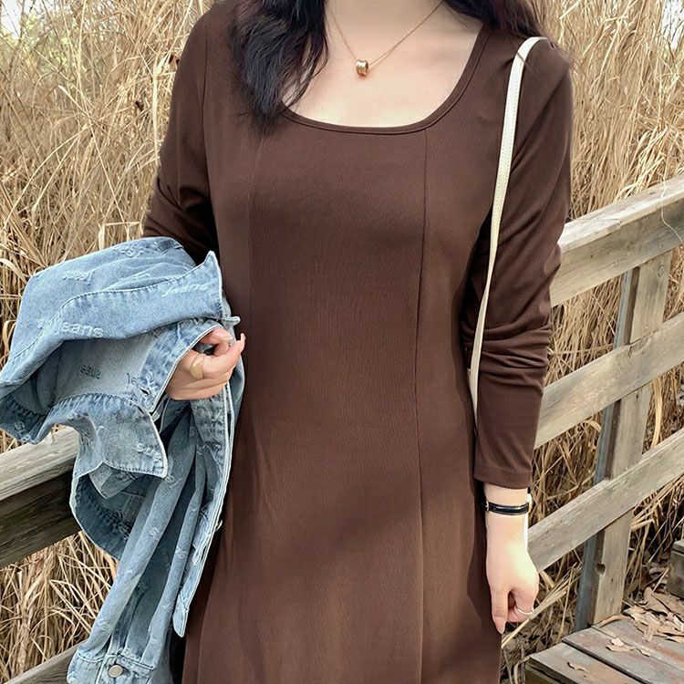 大きいサイズ レディース ロングフレアワンピース　goldy-1411