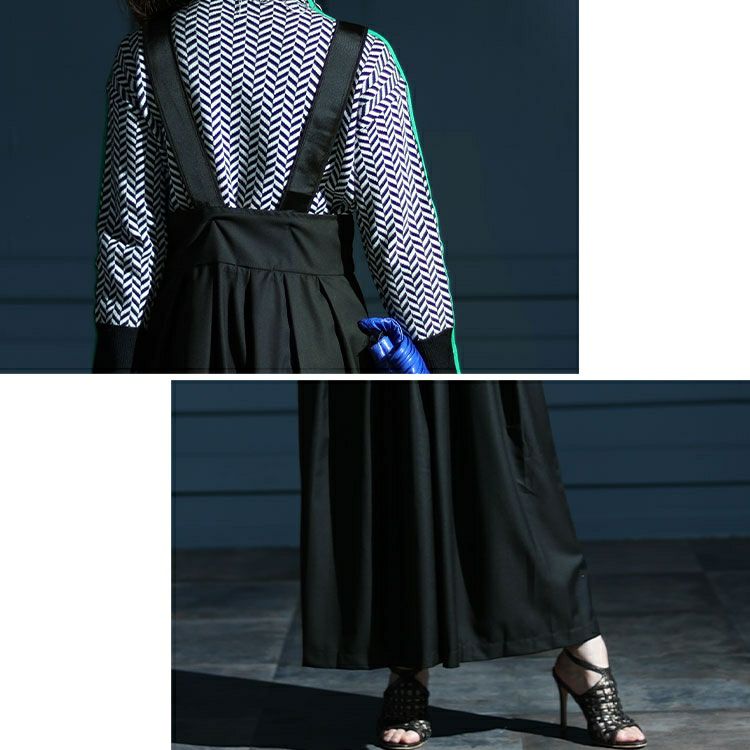 大きいサイズ レディース ウエストタックハイウエストサロペットフレアパンツ　jp491