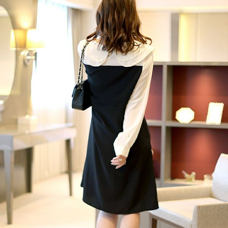 大きいサイズ レディース ブラウスドッキングワンピース　sn-00031