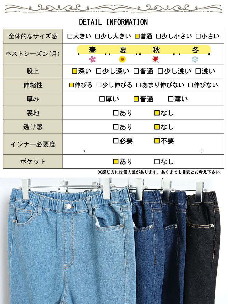 大きいサイズ レディース ストレッチデニムフレアパンツ　tkb-141564107