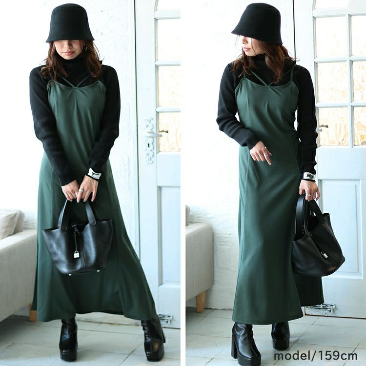 大きいサイズ レディース マーメイドキャミワンピース　fem-435