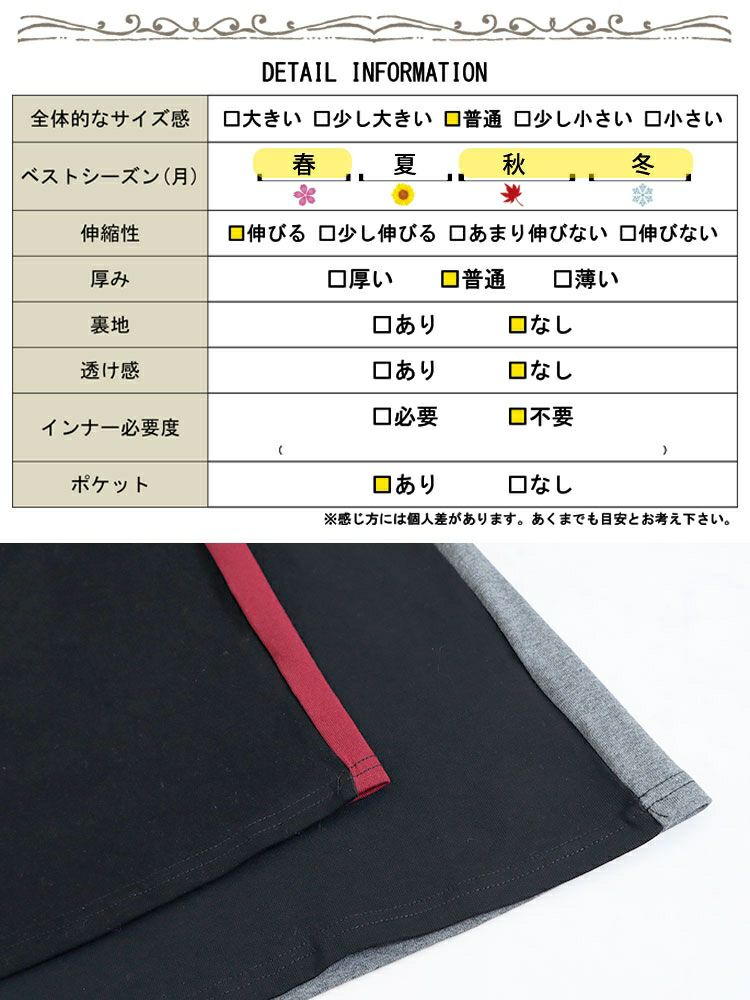 大きいサイズ レディース Vネックバイカラーワンピース　goldy-1430