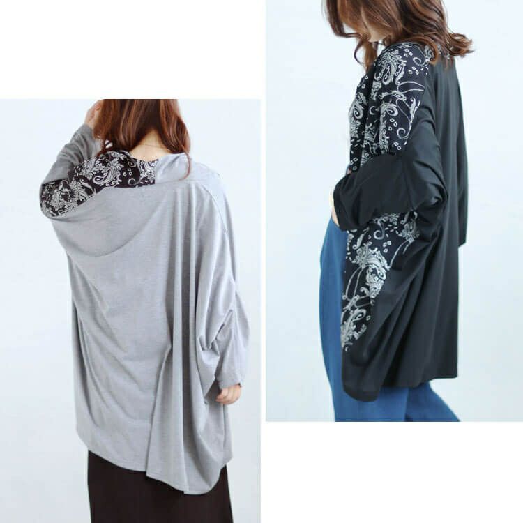 大きいサイズ レディース ドルマンアシメカーディガン　fem-440