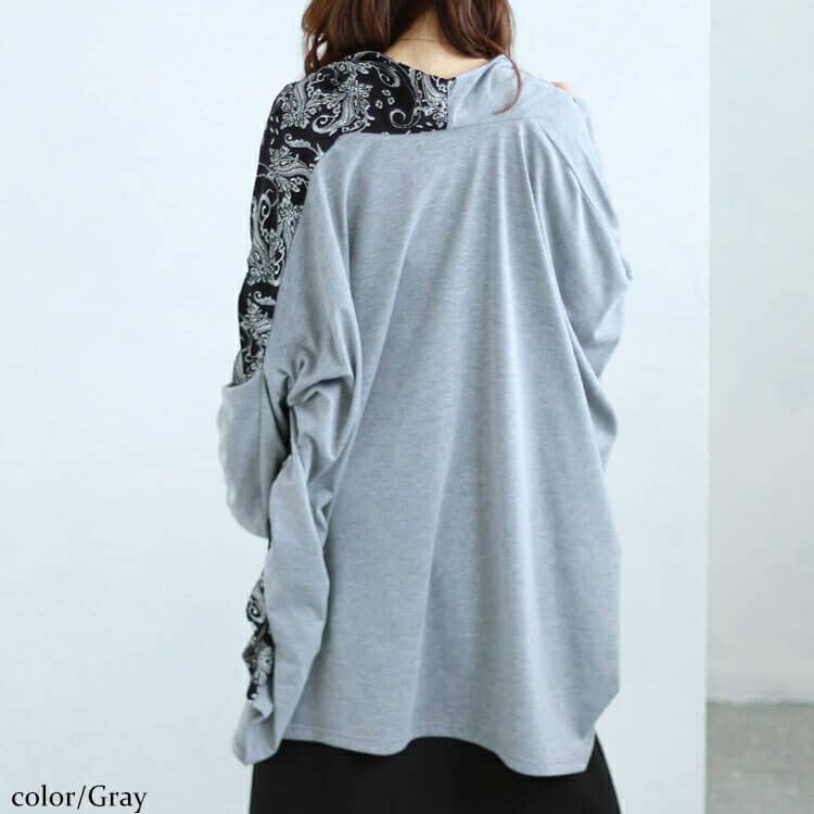 大きいサイズ レディース ドルマンアシメカーディガン　fem-440