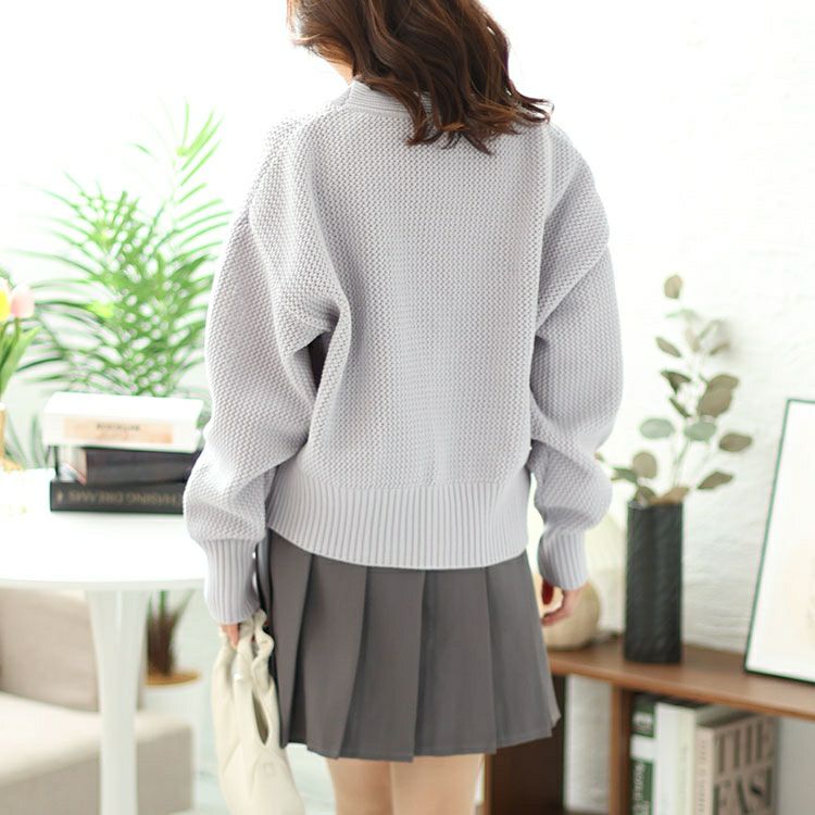 大きいサイズ レディース メッシュニットクロップドカーディガン　bro-0033