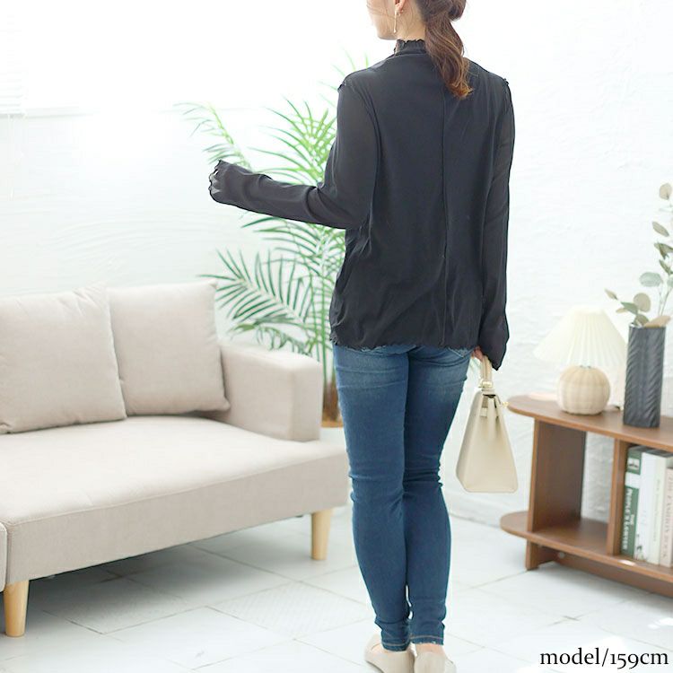 大きいサイズ レディース 指穴メロウシアートップス　maru-6725 【メール便可】