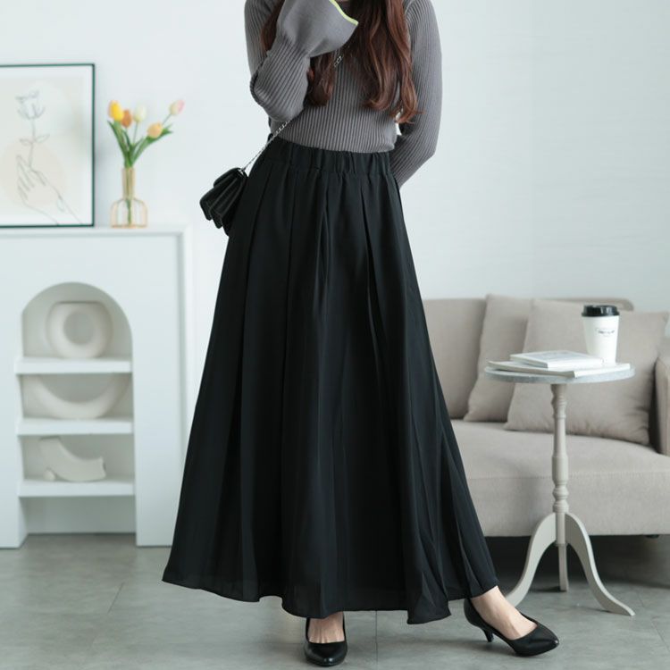 大きいサイズ レディース フレアプリーツスカート　jp488